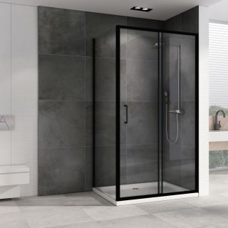 Душевой уголок ABBER Schwarzer Diamant AG30100B5-S50B5 100x50см чёрный