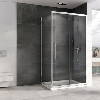 Душевой уголок ABBER Schwarzer Diamant AG30100H-S60 100x60см хром