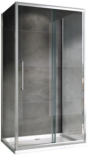 Душевой уголок ABBER Schwarzer Diamant AG30110H-S70-S70 110x70см хром