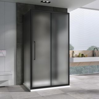 Душевой уголок ABBER Schwarzer Diamant AG30120BMH-S80BM-S80BM 120x80см чёрный