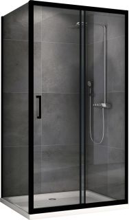 Душевой уголок ABBER Schwarzer Diamant AG30130B-S60B 130x60см чёрный