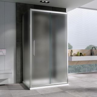 Душевой уголок ABBER Schwarzer Diamant AG30140MH-S50M-S50M 140x50см хром