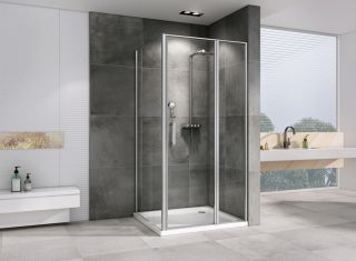 Душевой уголок ABBER Sonnenstrand 110x80см хром AG04110S-S80