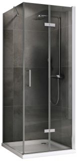 Душевой уголок ABBER Zart AG08070P-S91 70x90см хром