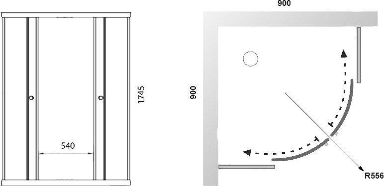 Душевой уголок Triton Стандарт Щ0000026693 90x90