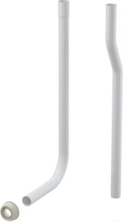 Водосливная труба AlcaPlast ?32 мм состоящая из двух частей + прокладка гофрированная A95