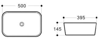 Раковина Art&Max 50см чёрный матовый AM110-T-MB