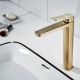 Смеситель для раковины Shevanik S9911G золотой сатин