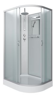 Душевая кабина Niagara NG-3312-14LBKT 120x80см серебро/матовое