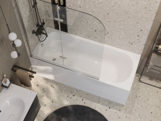 Акриловая ванна пристенная CEZARES ECO-175-75-41-W37