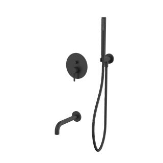 Система для ванны скрытого монтажа WHITECROSS Y YSET06BL чёрный матовый