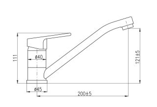 Смеситель для кухни Rav Slezak Colorado CO205.5 хром