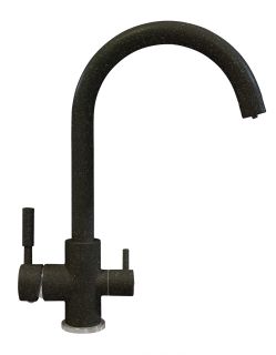 Смеситель для кухни Polygran Элара дуо чёрный 627666