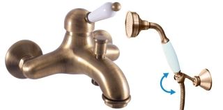 Смеситель для ванны Rav Slezak Labe L554.5/2SM бронза