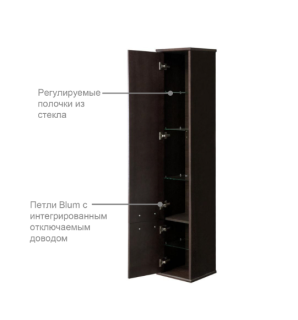 Пенал Roca America Evolution W ZRU9302955 правый дуб светлый