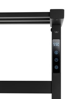 Полотенцесушитель электрический Wonzon & Woghand Frankfurt WW-1029-MB 48x90 см чёрный матовый