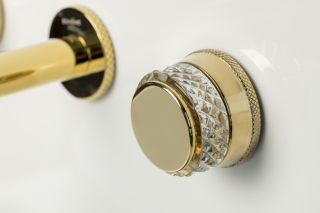 Встраиваемый смеситель для раковины Boheme Aura 152-2-G-A золото