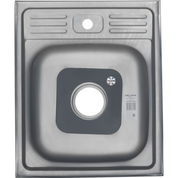 Мойка 5050 Melana 0,6/160 хром с сифоном (013t*15)