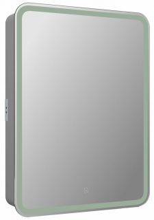 Зеркало-шкаф с подсветкой Art&Max Platino правый 55см белый AM-Pla-550-800-1D-R-DS-F