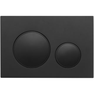 Кнопка смыва Veconi FLUSH V10, FLV10-B, 240х162х7, пластик, чёрный матовыйкайма - черный матовый