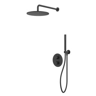 Душевой комплект термостатический WHITECROSS Y YSET08BL чёрный матовый