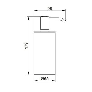 Дозатор Keuco Plan 14986070037 нержавеющая сталь
