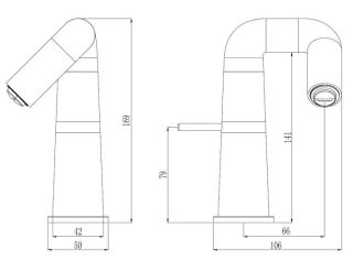 Смеситель для раковины Haiba HB10813 хром