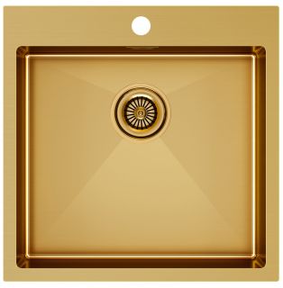 Мойка кухонная Paulmark Kroner PM215151-BG брашированное золото