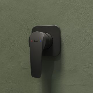 Встраиваемый смеситель с одним выходом IDDIS Ray RAYBL00i66 чёрный матовый