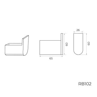Крючок для ванной комнаты Knotlor RH102C, хром