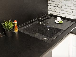 Мойка кухонная GranFest Чёрная Quadro Q-780 L чер