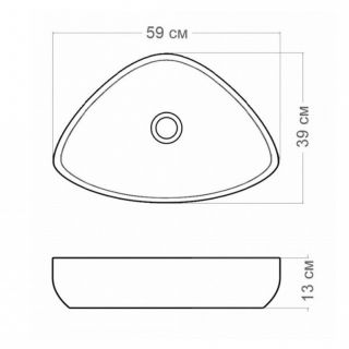 Раковина чаша Maretti EL13NS56-560, черная