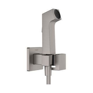 Гигиенический душ Hansgrohe E 1jet EcoSmart+ со смесителем, шлифованный черный хром 29233340