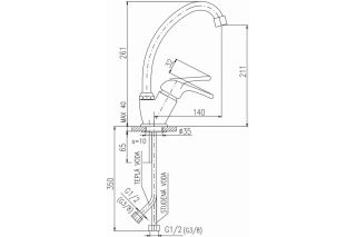 Смеситель для кухни Rav Slezak Sazava SA306.5/1 хром