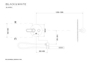 Душевой комплект Black&White Gravity 9105C хром