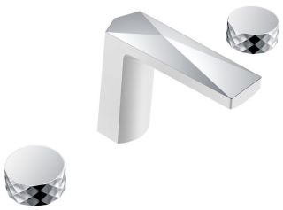 Смеситель для раковины Boheme Venturo 150-WCR-DIAMOND белый/хром