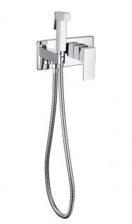 Смеситель встраиваемый с гигиеническим душем Grocenberg GB004 Хром