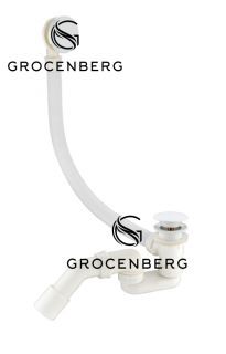 Автоматический сливы-перелив для ванны Grocenberg GB230W Белый