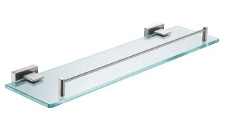 Полка стеклянная Shevanik SG5619T оружейная сталь