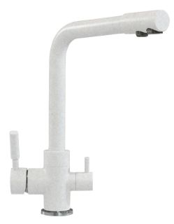 Смеситель для кухни Tolero Высокий дуо серый металлик 627574