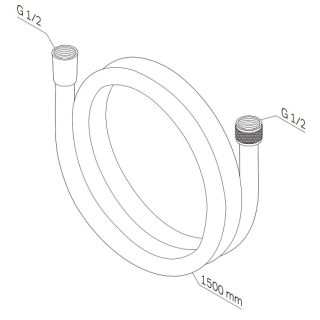 Шланг для душа 150 AM.PM F0415B00 хром