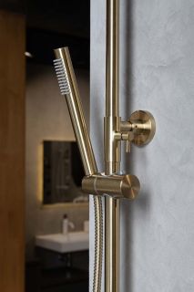 Смеситель для ванны Boheme Uno 463-MG золото матовое