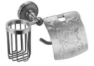 Держатель освежителя воздуха и туалетной бумаги Zorg Antic AZR 20 SL серебро