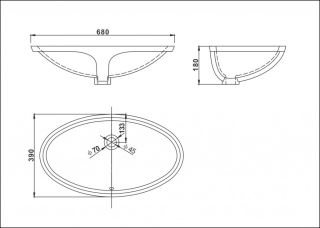 Раковина SSWW CL3122 680*390*180