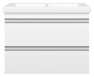 Подвесная тумба под раковину Misty Ингрид 75см белый