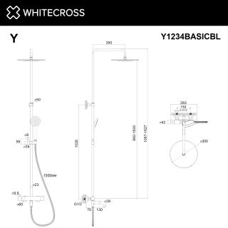 Душевая стойка термостатическая WHITECROSS Y Y1234BASICCR хром