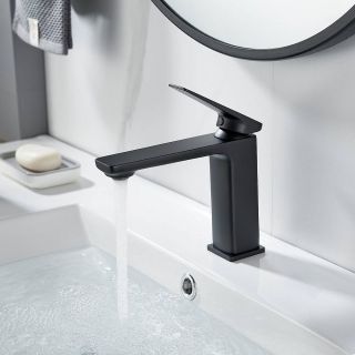 Смеситель для раковины Shevanik S8901H-1 чёрный