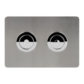 Клавиша смыва для пневматической инсталляции Point Венера PN44072SB сталь брашированная