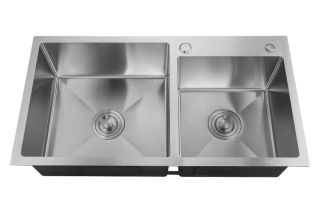 Кухонная мойка РМС MR-7843 с корзиной и дозатором нержавеющая сталь