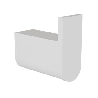 Крючок для ванной комнаты Knotlor RH102WY, белый